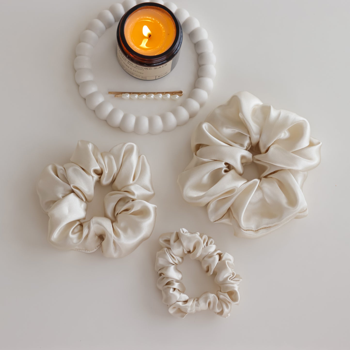satin scrunchies