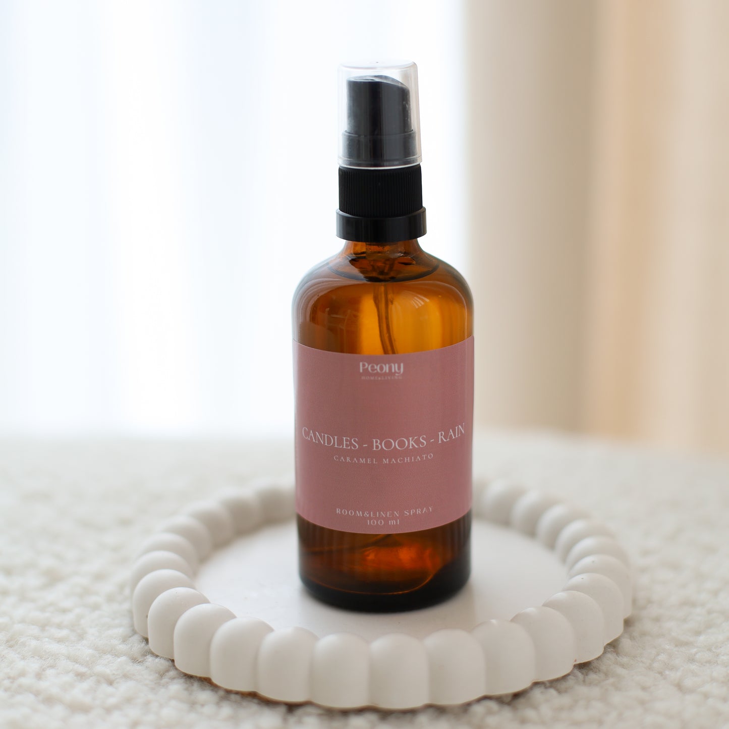 CANDLES BOOKS RAIN - Caramel Macchiato Room&Linen Spray
