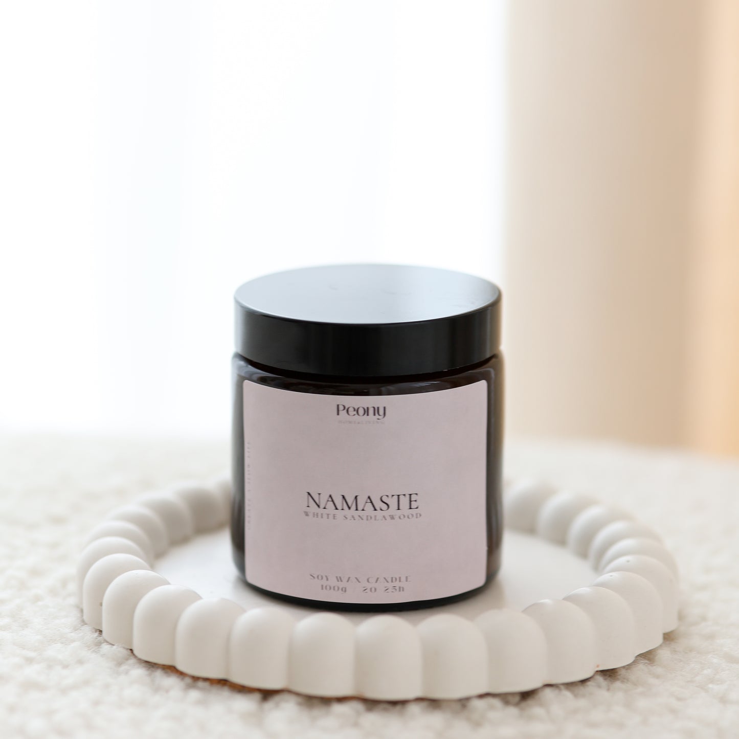 Namaste - White Sandalwood Szójagyertya